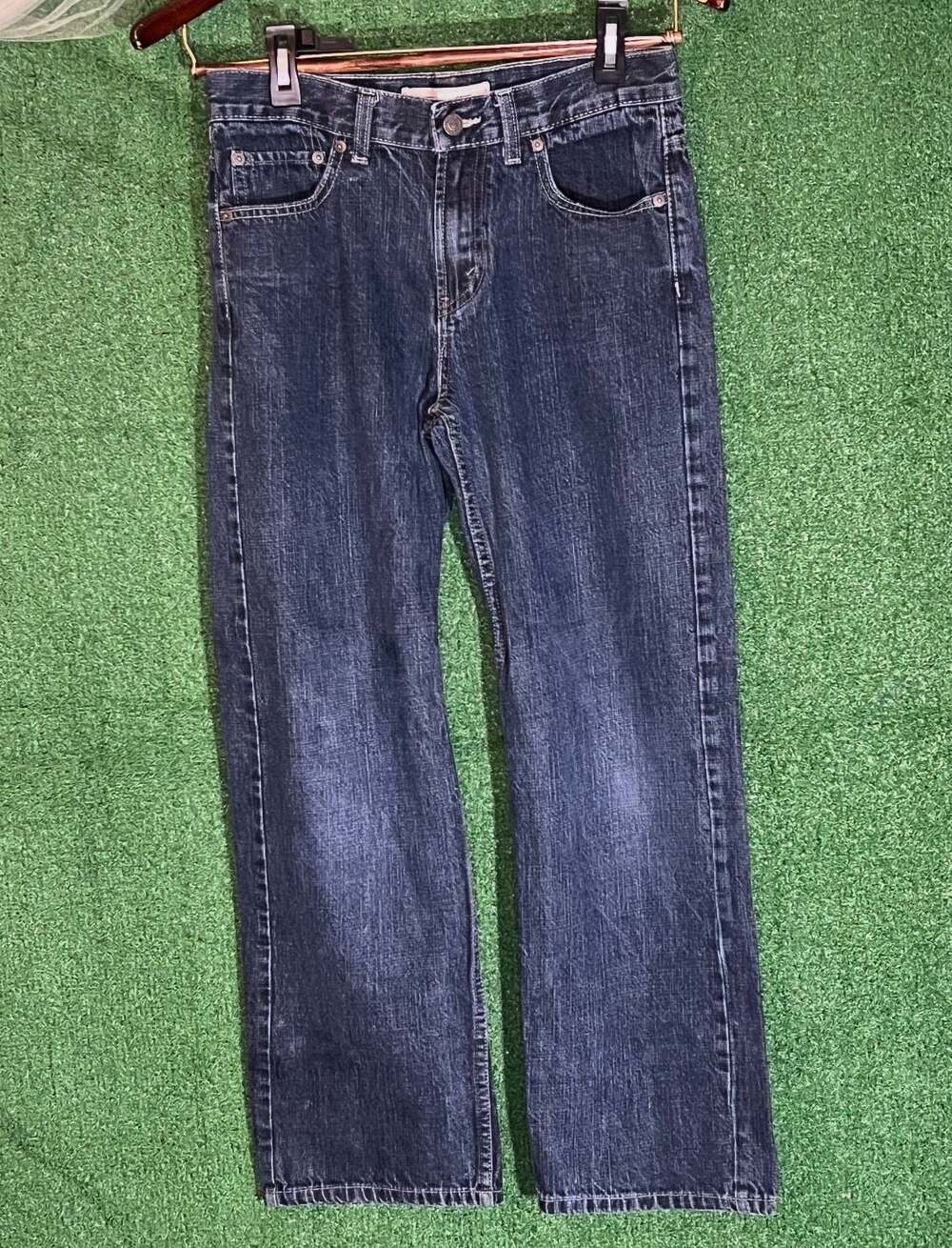Levi's 550 Relaxed Fit Dark Wash Denim Jeans Size 18 REG